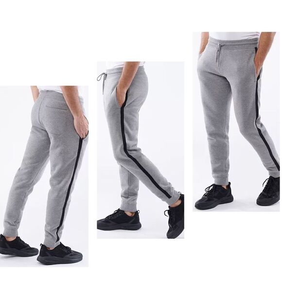 LAZER Men's Bonded Sherpa Side Stripe Joggers 2XL - Picture 7 of 16